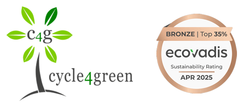 Neri Labels - Il nostro impegno per la sostenibilità - logo Cycle4Green e EcoVadis